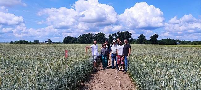 Delegacja z Łotewskiego Uniwersytetu Przyrodniczo – Technicznego z Piotrem Lipokiem, kierownikiem Działu Badawczo – Doświadczalnego SDOO Pawłowice.