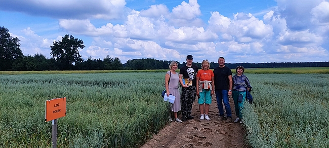 Delegacja z Łotewskiego Uniwersytetu Przyrodniczo – Technicznego z Piotrem Lipokiem, kierownikiem Działu Badawczo – Doświadczalnego SDOO Pawłowice.