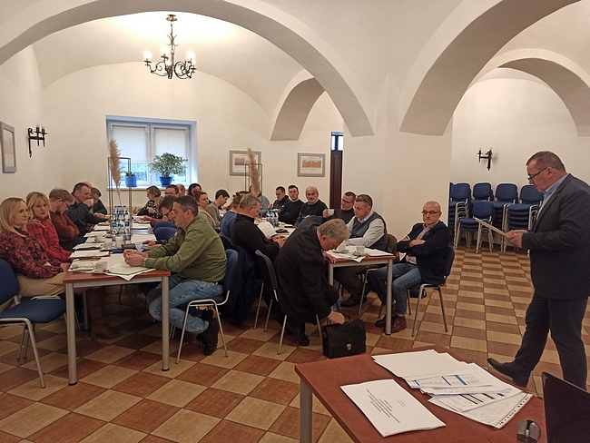 Członkowie Śląskiego Zespołu PDO – prowadzący obrady Dyrektor SDOO Pawłowice Norbert Styrc