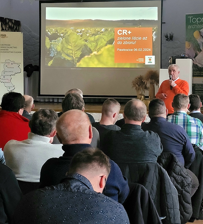 Ryszard Bera – firma KWS podczas prezentacji. 