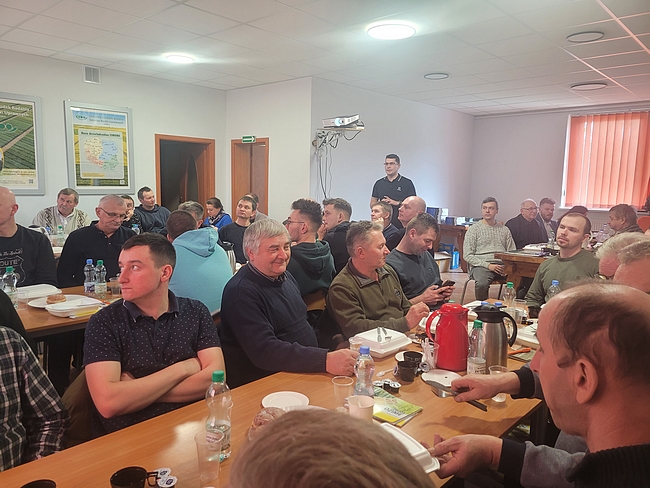 Daniel Jarki – firma Saatbau Linz podczas prezentacji. 